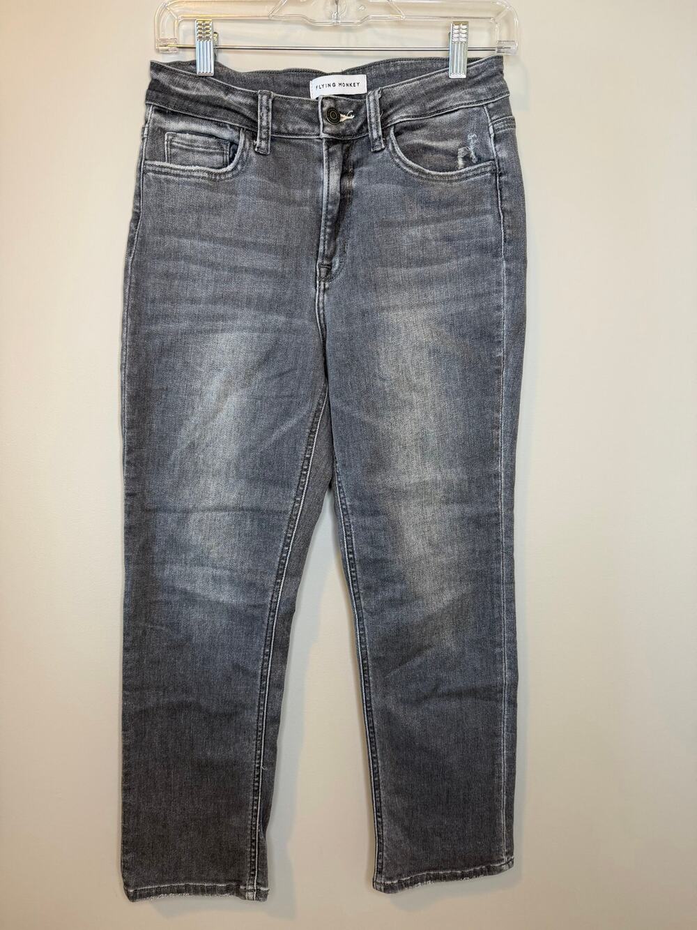 Flying Monkey Straight Leg Gray Jeans Size 27